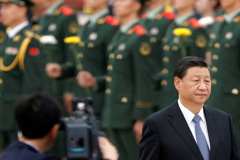 中國國家主席習近平（見圖）不願放棄武統台灣。（路透檔案照）