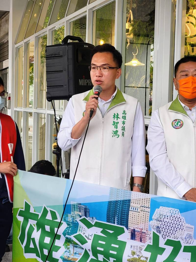 林智鴻在民進黨高市議員初選民調勝出。（記者王榮祥翻攝）