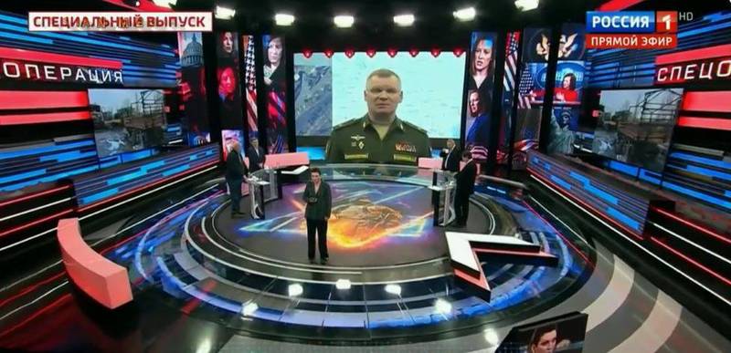「莫斯科号」遭击沉让俄国国营电视台主持人与来宾无法接受，气得扬言要乌克兰「付出代价」。（图取自Julia Davis推特）(photo:LTN)