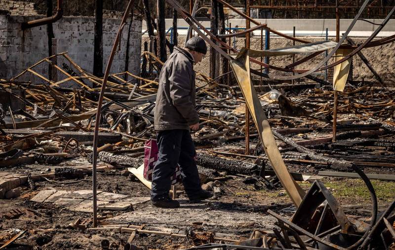 基辅周边地区平民伤亡惨重。示意图。（法新社）(photo:LTN)