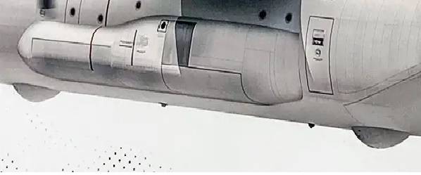 EC-130J TCAMO概念图展示了加长的起落架舱整流罩和机身下方的圆顶整流罩。（取自洛马官网）(photo:LTN)