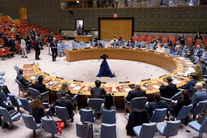 对于联合国安理会常任理事国需合理动用否决权的提案，联合国大会将进行辩论。图为联合国安理会会议情形。（法新社）(photo:LTN)