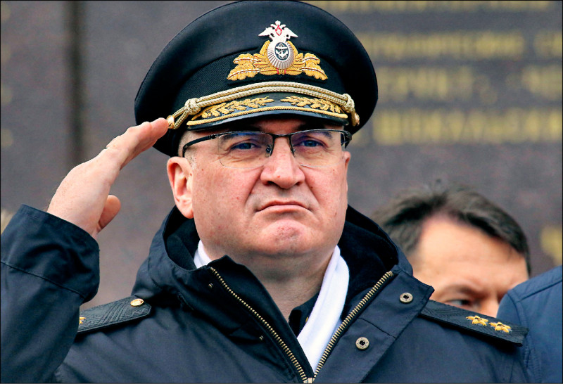 俄罗斯证实，黑海舰队司令奥西波夫（Igor Osipov）所属旗舰「莫斯科号」飞弹巡洋舰已沈没。（路透档案照）(photo:LTN)