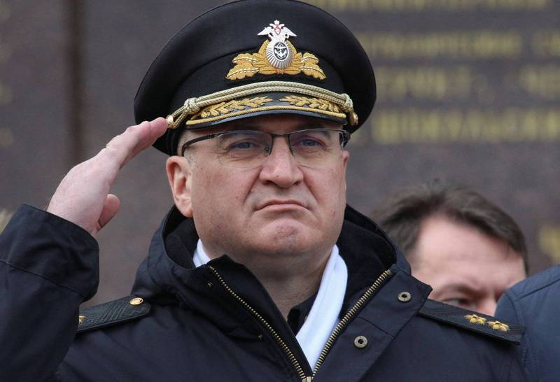 傳俄黑海艦隊指揮官奧西波夫因旗艦莫斯克號沉沒而被究責，遭免職並逮捕。（路透）