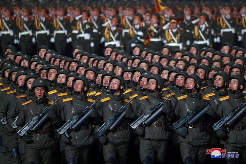 南韩预估北韩今凌晨将举行盛大阅兵典礼，但北韩迄今未有任何动作。图为北韩去年举办阅兵。（路透）(photo:LTN)