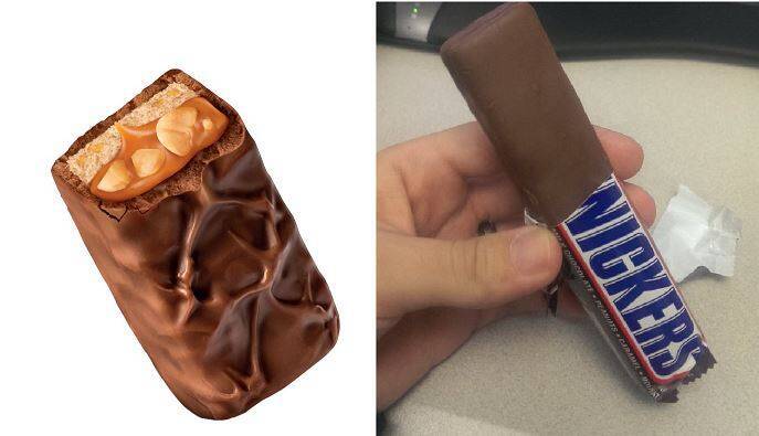 推特近期疯传，士力架巧克力棒将取消上头的「老二血管」。（图取自推特）(photo:LTN)