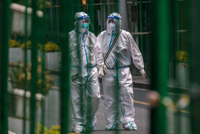 近期上海不少人发现自己「被成为」防疫工作人员。（欧新社）(photo:LTN)