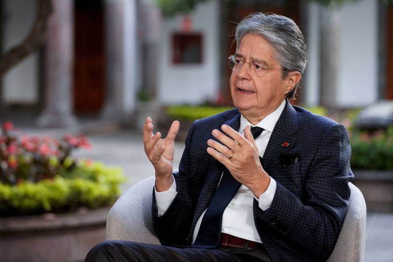 厄瓜多總統拉索（Guillermo Lasso）29日宣布，該國3省份進入為期60天的緊急狀態。（路透）
