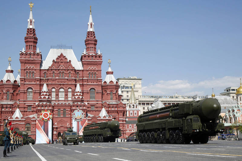 美政府評估俄國不至於在對烏侵略中使用核武。（美聯社）