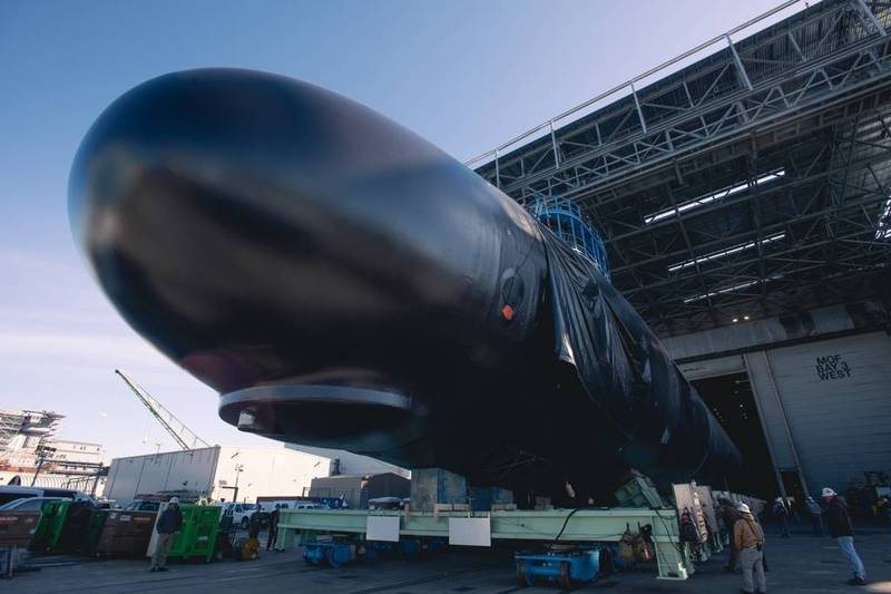 核動力潛艦「紐澤西號」（New Jersey ，SSN 796）。（圖擷取自HII官網）