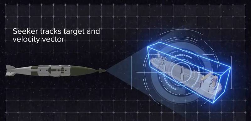 攻舰型JDAM搭配新型寻标器，锁定敌舰的示意图。（撷取自美国空军官网）(photo:LTN)