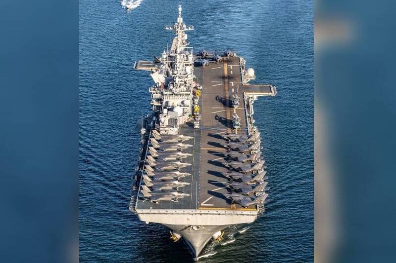 美利坚级两栖突击舰第2号舰「的黎波里号」。（图撷取自美国海军官网，本报后制处理）(photo:LTN)
