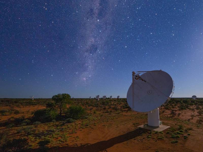 澳洲聯邦科學與工業研究組織（CSIRO）的「ASKAP」電波望遠鏡。（圖擷取自CSIRO官網）
