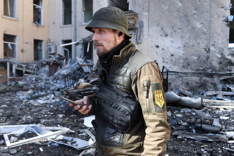 烏克蘭安全局指出許多俄軍承受不住烏軍的攻擊而怯戰。（歐新社）