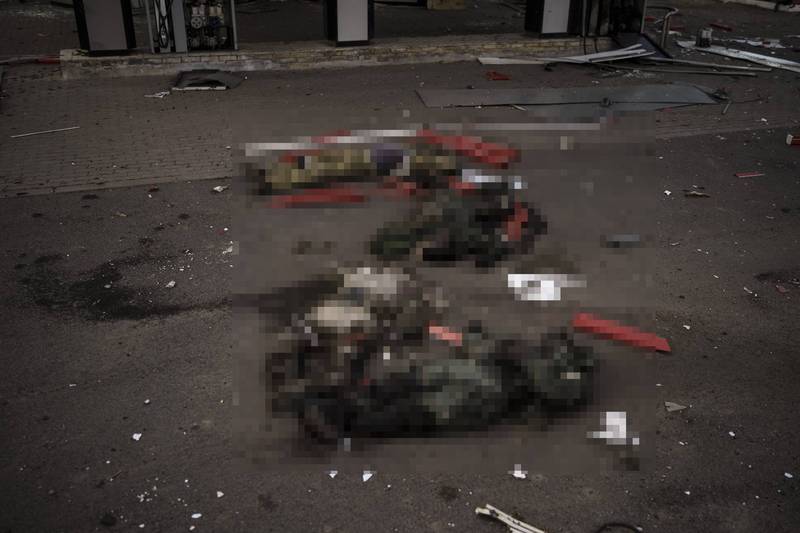 据信为俄罗斯士兵被排成「Z」字形。（美联社）(photo:LTN)