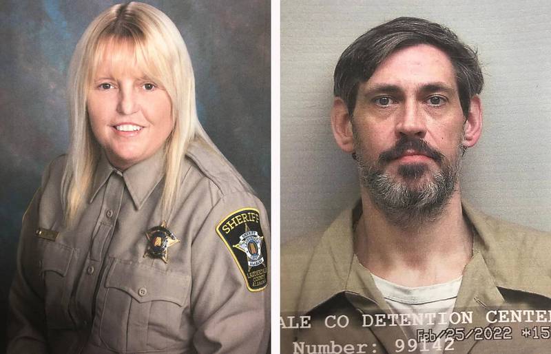 美国阿拉巴马州女狱警维琪˙怀特（左）上月底协助且与杀人犯凯西˙怀特（右）一同逃亡，2人迄今下落不明。（欧新社）(photo:LTN)