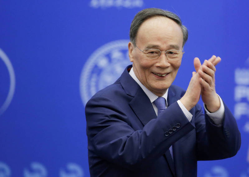 南韓總統就職典禮籌備委員會6日公布外國貴賓名單，中國國家副主席王岐山在名單之列，規格為歷屆以來最高。（路透資料照）