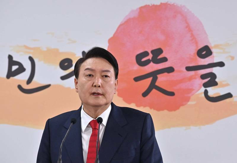 南韓候任總統尹錫悅明將就職。（歐新社）