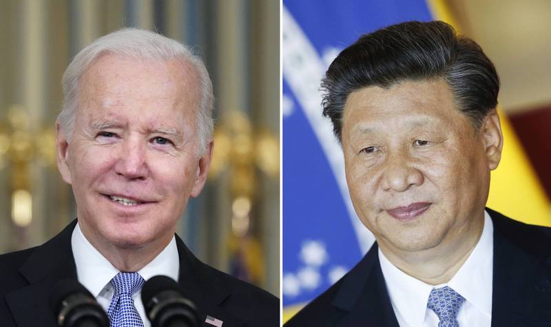 美国总统拜登（左）和中国国家主席习近平（右）。（美联社档案照）(photo:LTN)