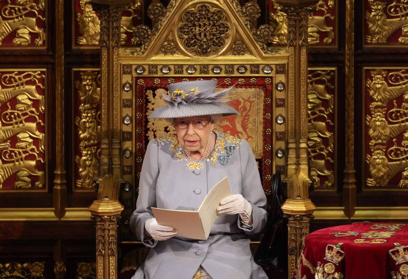 英國女王伊莉莎白二世今年授權查爾斯親王發表國會開幕演說。（法新社）