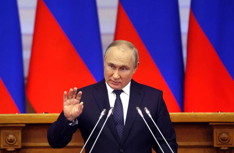 俄罗斯总统普廷（见图），近日遭到官媒批评。（法新社）(photo:LTN)