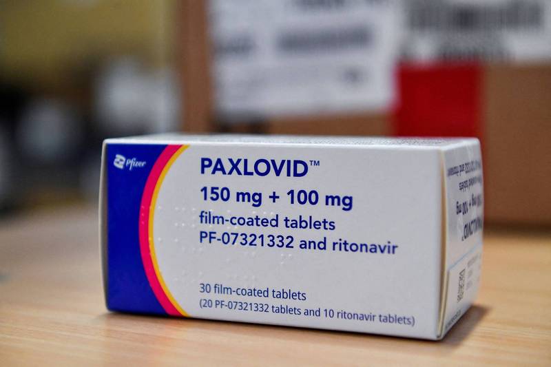 輝瑞治療武漢肺炎的抗病毒藥Paxlovid。（路透檔案照）
