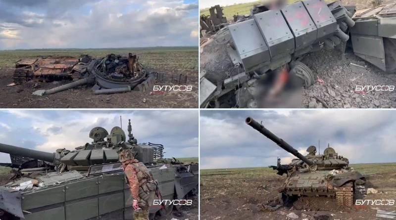 乌军近日使用德制「铁拳三型」反战车火箭砲摧毁俄军3辆战车，其中1辆更惨遭「开罐头」。（图取自「Ukraine Weapons Tracker」推特）(photo:LTN)