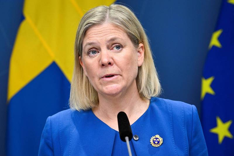 瑞典首相安德森表示，国会大多数议员支持加入北约，将正式提出申请。（路透）(photo:LTN)