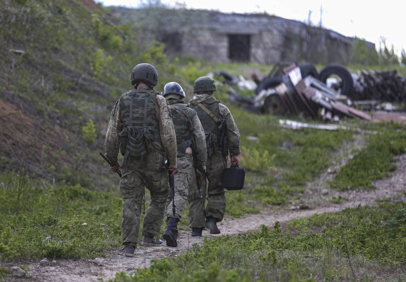 俄羅斯在烏克蘭的戰事膠著，士氣低落。示意圖。（歐新社檔案照）