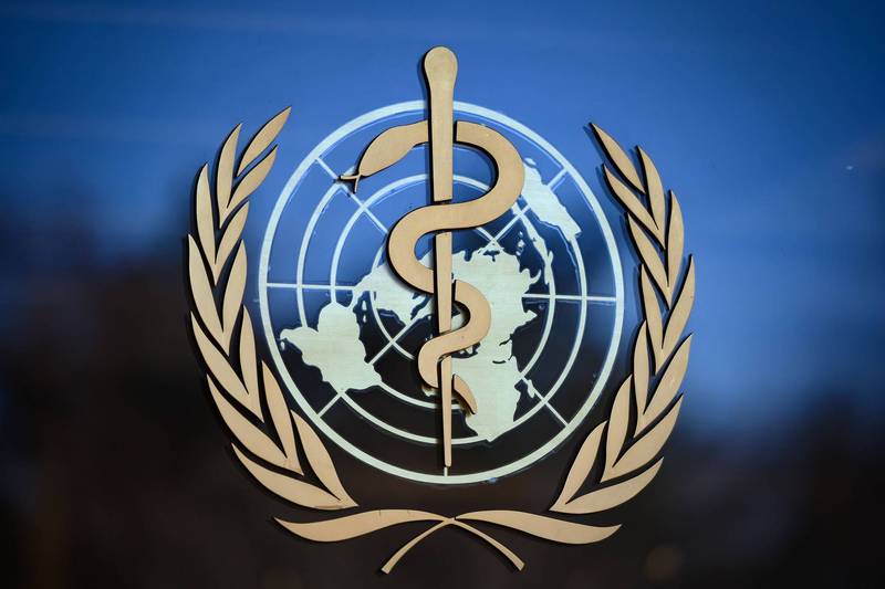 第75屆世界衛生大會（WHA）將於22至28日舉行。圖為WHO標誌。（法新社資料照）