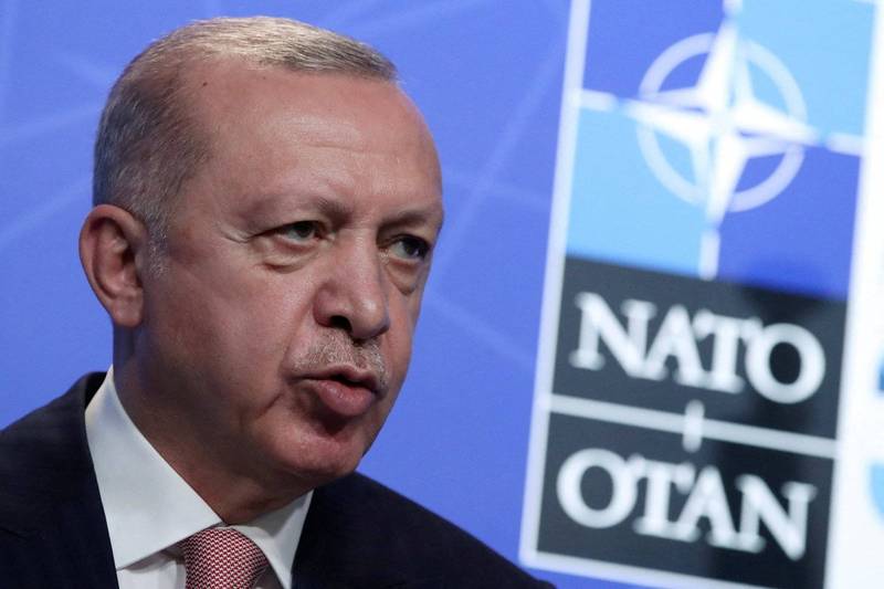 土耳其總統艾多根表示，土耳其反對芬蘭及瑞典加入北約。（路透）