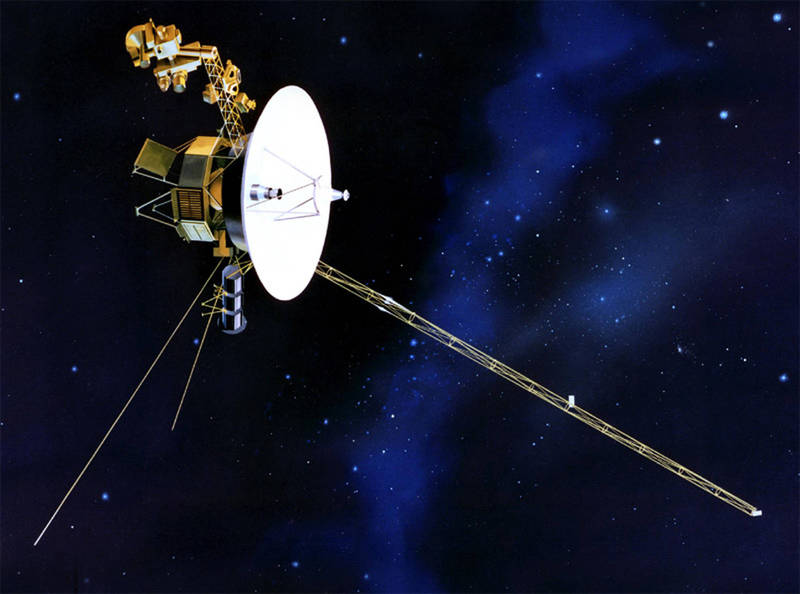 NASA的「旅行家一号」探测器在太空探测模拟图。（法新社档案照）(photo:LTN)