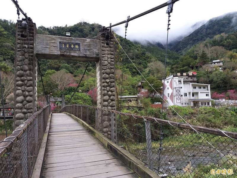「觀光8號」從高鐵新竹站到觀霧山莊，里程約 69.2公里，途中以清泉為休息點（如圖），初步規劃每日往返共4班，車程約3小時。（記者廖雪茹攝）