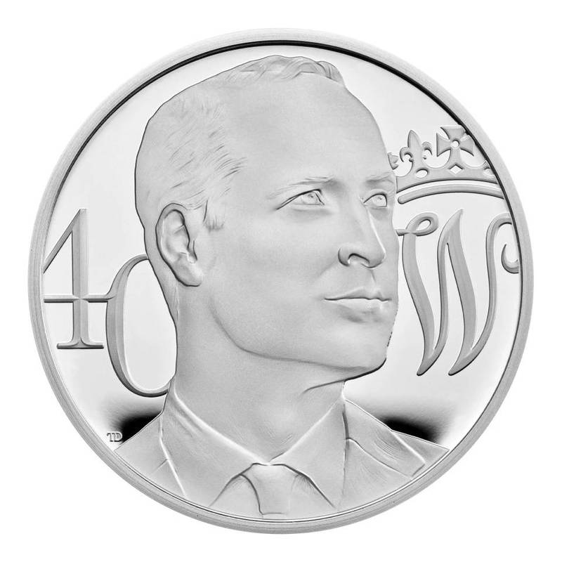 英国即将发行限量版的5英镑纪念硬币，为威廉王子40岁生日贺寿。（翻摄自英国皇家铸币厂脸书）(photo:LTN)