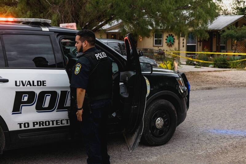 德州罗布小学24日发生大规模枪击案，造成21人身亡。（法新社）(photo:LTN)