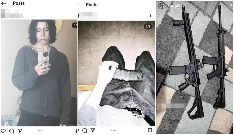 兇手拉莫斯犯案前于IG分享自己枪枝和拿弹夹的照片。（图翻摄自推特）(photo:LTN)