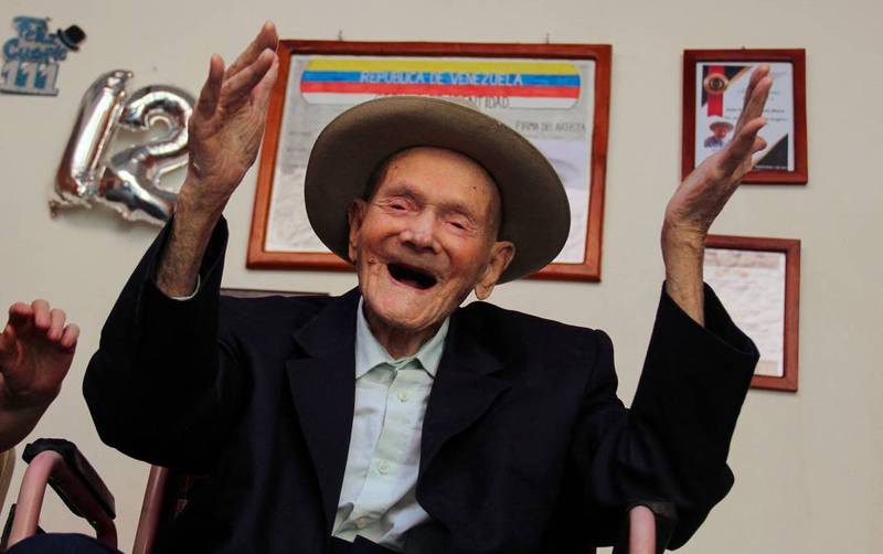 金氏世界纪录正式认证，现今「世界最长寿的男性」莫拉于昨（27）日，迎接了自己113岁的生日。（图撷取自@infoturquesa推特）(photo:LTN)