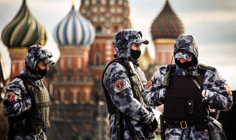 俄国国家近卫军负责打击恐怖主义和维持秩序。（法新社）(photo:LTN)
