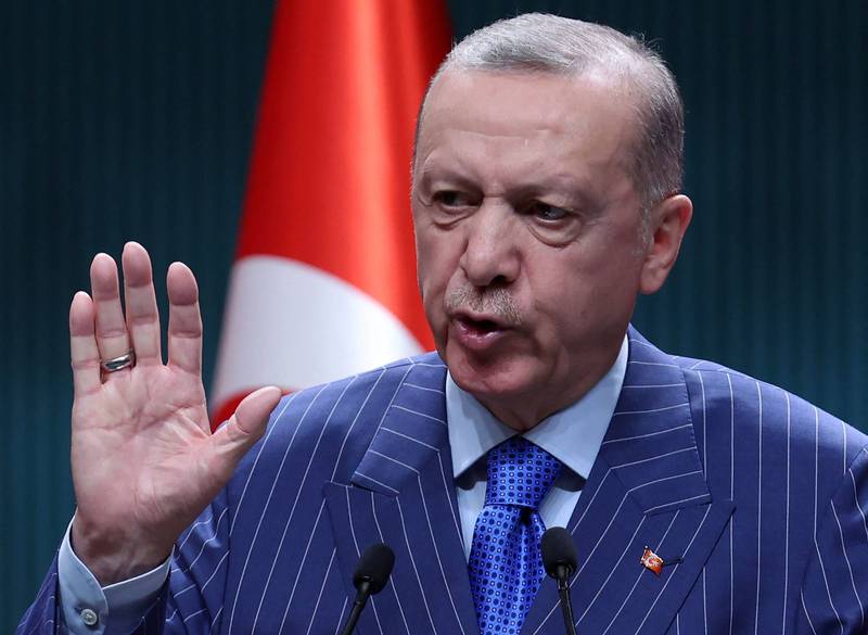 土耳其總統艾多根今日放話，只要他還是土耳其的領導人，瑞典及芬蘭加盟北約一事就沒有「YES」可言。（法新社資料照）