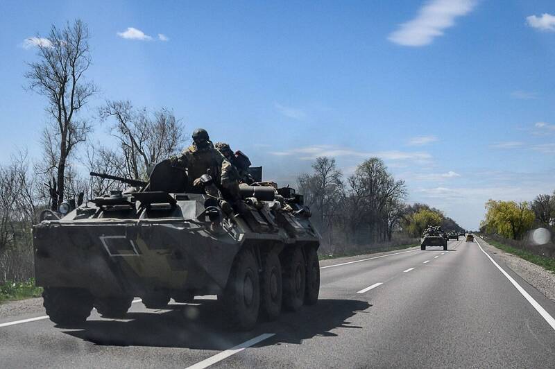 乌克兰南部克里沃罗格传出反攻俄军，击杀了63名入侵者并摧毁19台敌方军械。克里沃罗格乌军示意图。（法新社）(photo:LTN)