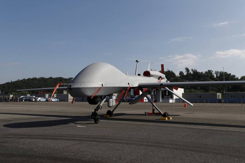 美国消息人士透露，拜登政府拟向乌克兰MQ-1C「灰鹰」攻击无人机。（欧新社）(photo:LTN)