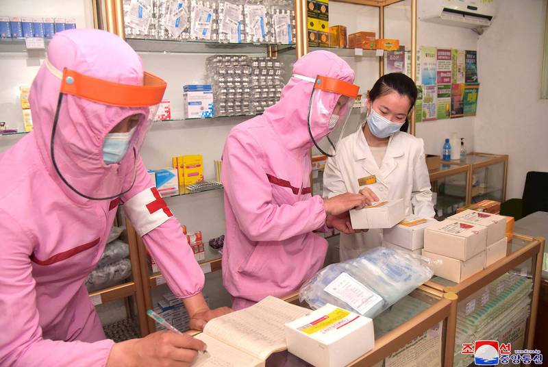 北韓傳出已接受中國援助疫苗、醫療訓練等協助，並已開始接種疫苗。（法新社）