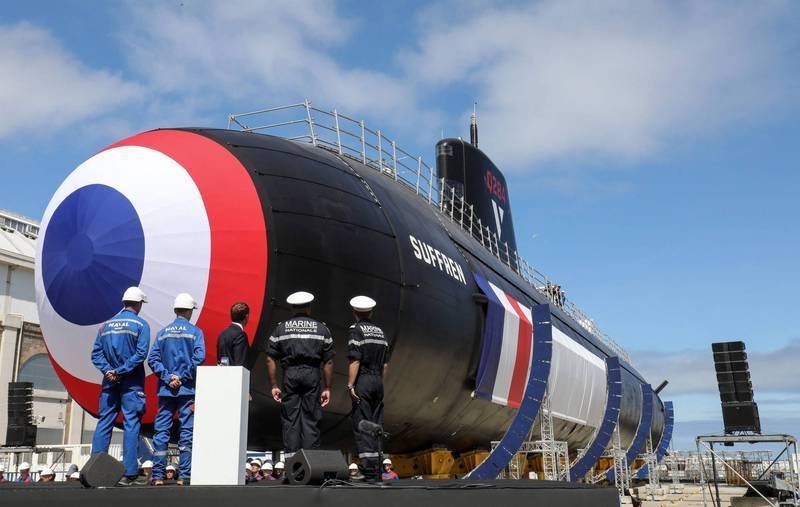 法國「蘇弗朗級」核攻潛艦首艦蘇弗朗號，已正式服役。（法新社）