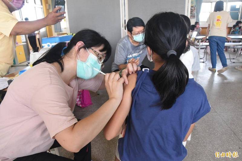 澎湖5至11歲兒童疫苗接種已達7成，高於全國平均值。（記者劉禹慶攝）