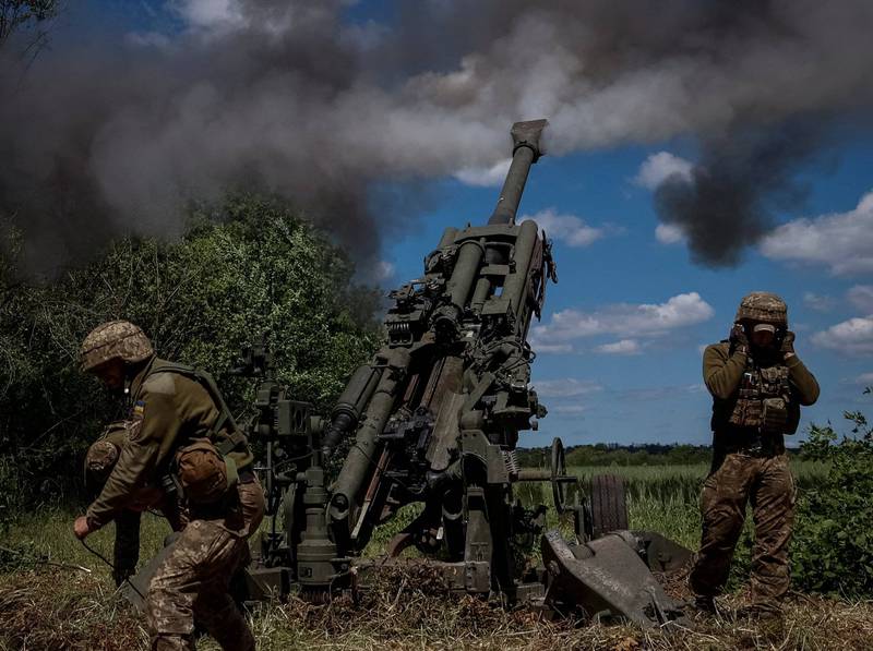 尼古拉耶夫州長表示，西方援烏火砲已對戰局產生影響。圖為美國援助烏克蘭的M777榴彈砲。（路透）