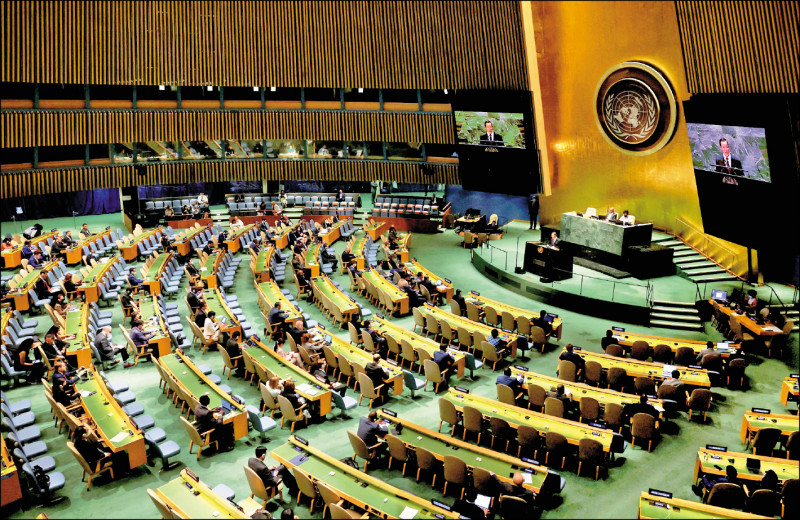 联合国大会八日就中国与俄罗斯日前联手否决美国提案加强制裁北韩举行会议，北韩驻联合国大使金星在会中发言。（路透）(photo:LTN)