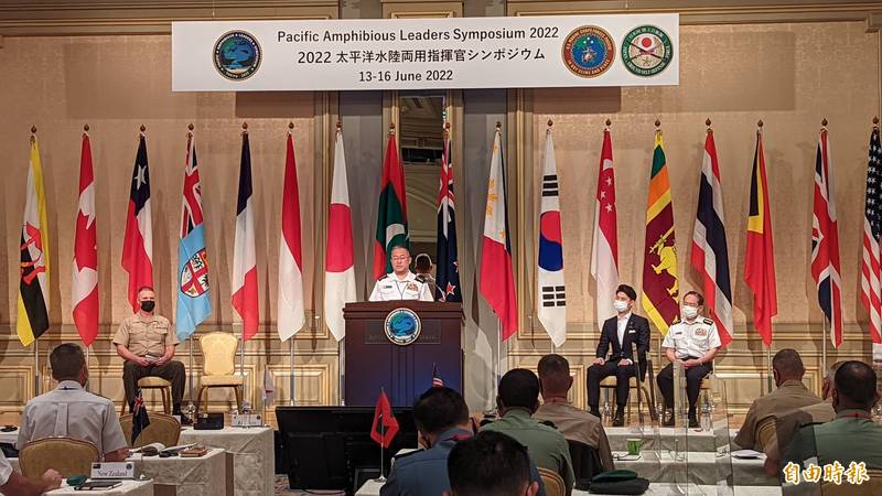 太平洋兩棲領導人研討會今在東京開幕，今年由日美聯手主辦，且是首次在日本召開。（記者林翠儀攝）