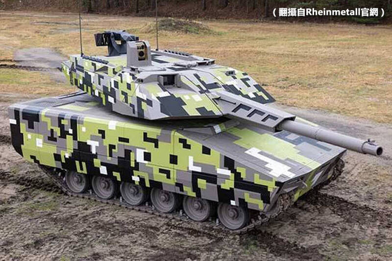 KF-51「黑豹」主戰坦克將採用一門130公釐主砲，這口徑超過各國現役所有的坦克，威力大增。（翻攝自Rheinmetall官網，本報合成。）