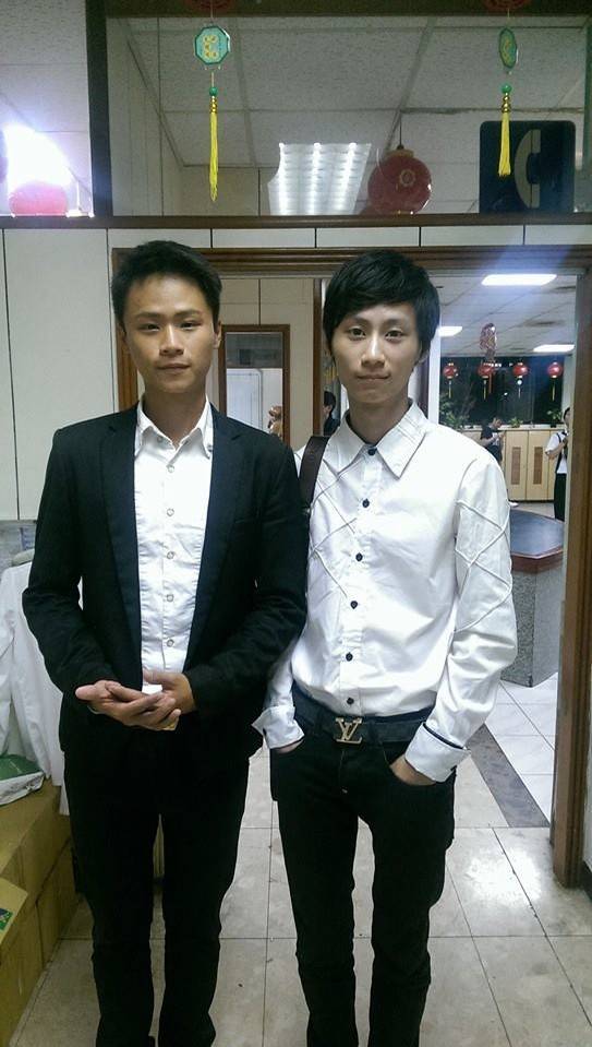 淡水警分局刑警蔡至恩（右）與哥哥蔡至儒（左）勒索性騷擾案被告。（資料照，翻攝蔡至儒臉書）
