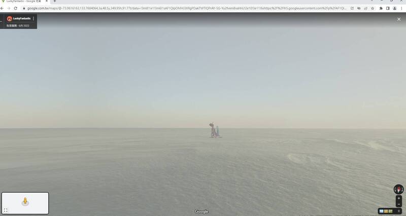 网友在南极洲街景图看到不明生物。（图取自爆废公社公开版）(photo:LTN)